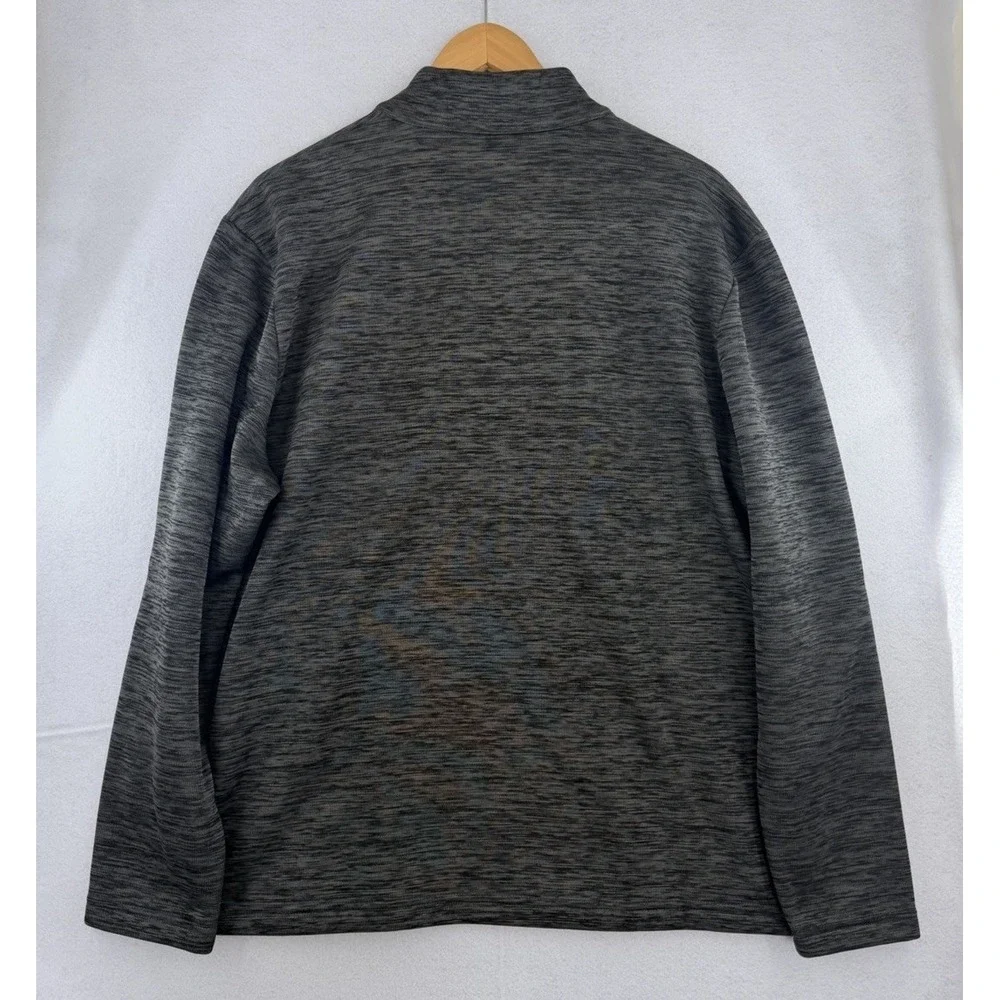 Callaway Sweater Mens XL Gray 1/4 Snap Button Closure Pullover Sweatshirt Golf